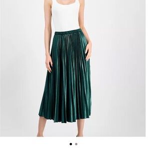 Anne Klein Teal A-Line Skirt